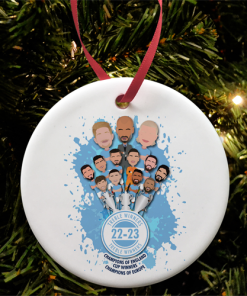 Man City Treble Winners 2023 Christmas Tree Decoration Design 2 Splash