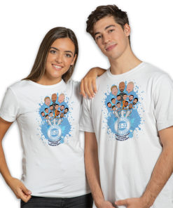 Man City Treble Winners 2023 Splash White T-Shirt Vector Heroes Design 2