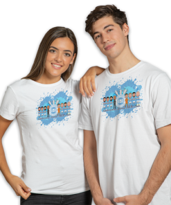 Man City Treble Winners 2023 Splash White T-Shirt Vector Heroes