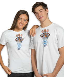 Man City Treble Winners 2023 White T-Shirt Vector Heroes Design 2