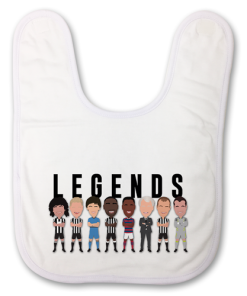 Newcastle Legends Baby Bib Vector Heroes