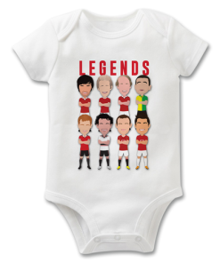 Utd Legends Baby Grow Vector Heroes