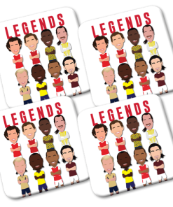 Arsenal Legends Vector Heroes Coasters 4 Pack
