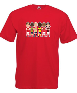 Arsenal Legends Vector Heroes Players Red T-Shirt