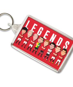 Utd Legends Vector Heroes Keyring