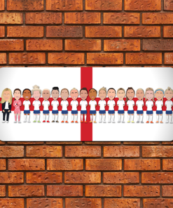 England Womens World Cup Squad 2023 Large Aluminium Wall Art Metal Sign