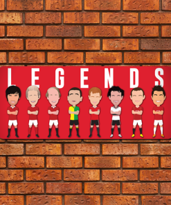 Utd Legends Aluminium Wall Art Metal Sign