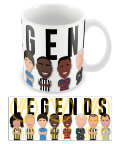 Newcastle Legends Vector Heroes Players Mug