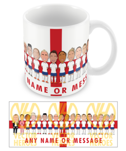 England Womens World Cup Squad 2023 Vector Heroes Mug Personalised