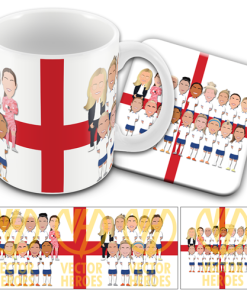 England Womens World Cup Squad 2023 Mug & Coaster Set
