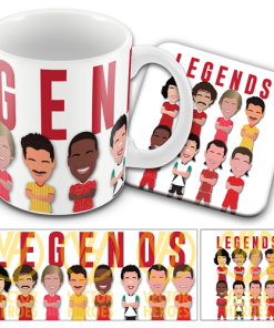 Liverpool Legends Mug & Coaster Set Vector Heroes