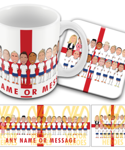 England Womens World Cup Squad 2023 Personalised Mug & Coaster Set