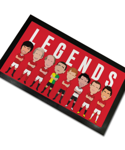 Utd Legends Vector Heroes Bar Runner Mat Manchester Man