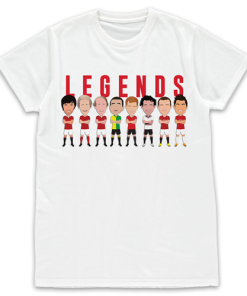Utd Legends Vector Heroes White T-Shirt