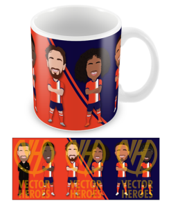 Luton Town Vector Heroes Players Mug 2023-24