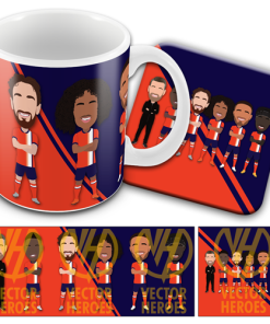 Luton Town Mug & Coaster Set Vector Heroes 2023-24