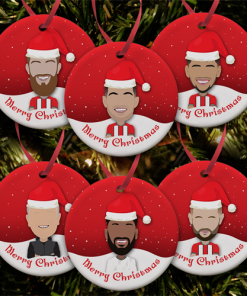 Sheff Utd 2023-24 Christmas Tree Decoration Ceramic Bauble Pack Of 6