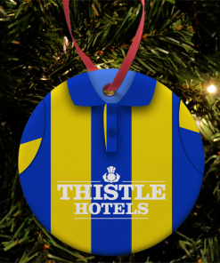 Leeds Retro Away Shirt 1993 Christmas Tree Decoration