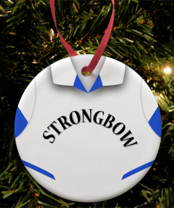 Leeds Retro Home Shirt 2002 Christmas Tree Decoration