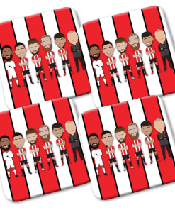 Sheff Utd Vector Heroes Coasters 4 Pack 2023-24