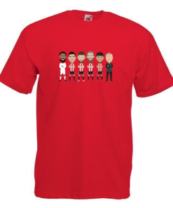 Sheff Utd Vector Heroes Players Red T-Shirt