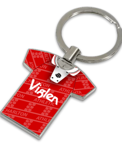 Charlton Classic Kits Home 1994 Retro Metal Shirt Keyring