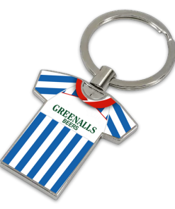 Huddersfield Classic Kits Away 1998 Retro Metal Shirt Keyring