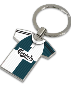 Liverpool Classic Kits Away 1995 Retro Metal Shirt Keyring