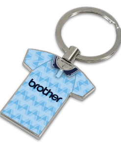 Man City Classic Kits Home 1989 Retro Metal Shirt Keyring