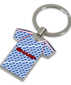 Man Utd Classic Kits Away 1992 Retro Metal Shirt Keyring