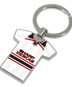 Man Utd Classic Kits Away 1998 Retro Metal Shirt Keyring