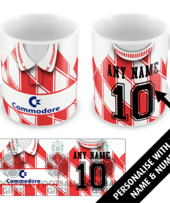 Chelsea Away Shirt 1991 Personalised Retro Kit Mug