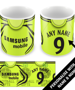 Chelsea Away Shirt 2007 Personalised Retro Kit Mug