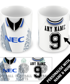 Everton Away Shirt 1995 Personalised Retro Kit Mug
