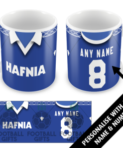 Everton Home Shirt 1981 Personalised Retro Kit Mug