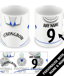 Leeds Home Shirt 2002 Personalised Retro Kit Mug
