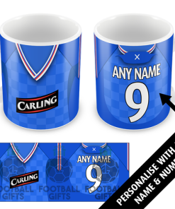 Rangers Home Shirt 2009 Personalised Retro Kit Mug