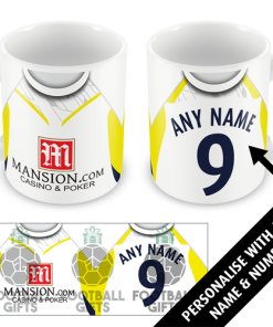 Spurs Home Shirt 2009 Personalised Retro Kit Mug