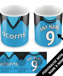 Villa Away Shirt 2008 Personalised Retro Kit Mug