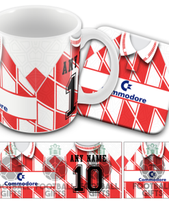 Chelsea Away 1991 Retro Kit Mug and Coaster Set