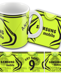 Chelsea Away 2007 Retro Kit Mug and Coaster Set