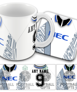 Everton Away 1995 Retro Kit Mug and Coaster Set