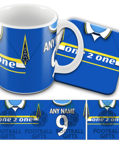 Everton Home 1997 Retro Kit Mug and Coaster Set