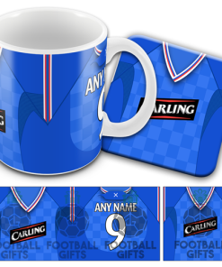 Rangers Retro Kit Mug and Coaster Set Home 2009