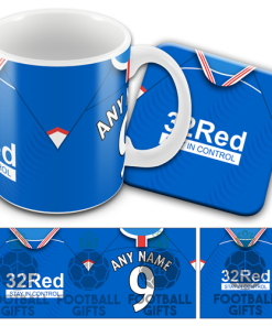 Rangers Retro Kit Mug and Coaster Set Home 2020