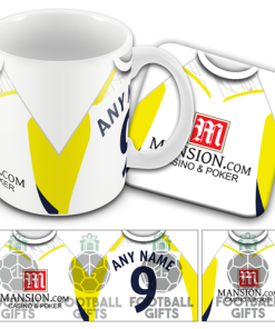 Spurs Home 2009 Retro Kit Mug and Coaster Set