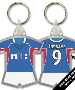 Rangers Classic Kits Home 2001 Retro Shirt Keyring