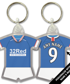 Rangers Classic Kits Home 2020 Retro Shirt Keyring