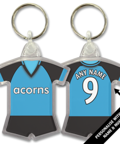 Villa Away 2008 Classic Kits Retro Shirt Keyring