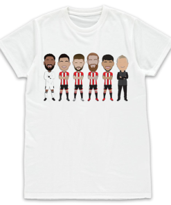 Sheff Utd Vector Heroes White T-Shirt 2023-24